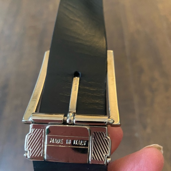 Dolce & Gabbana Black Calf leather Silver metal buckle belt belt - Picture 2 of 14